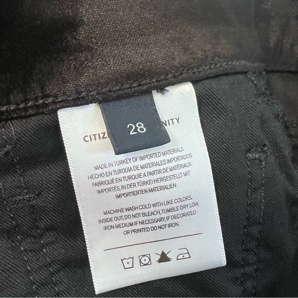 NEW Citizens of Humanity Isola Cropped Boot Cut in Black Velvet Sz 28 - Picture 9 of 9